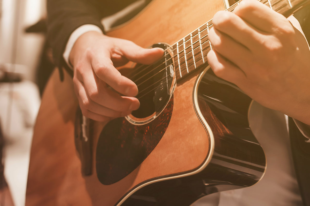 acoustic pickup installation