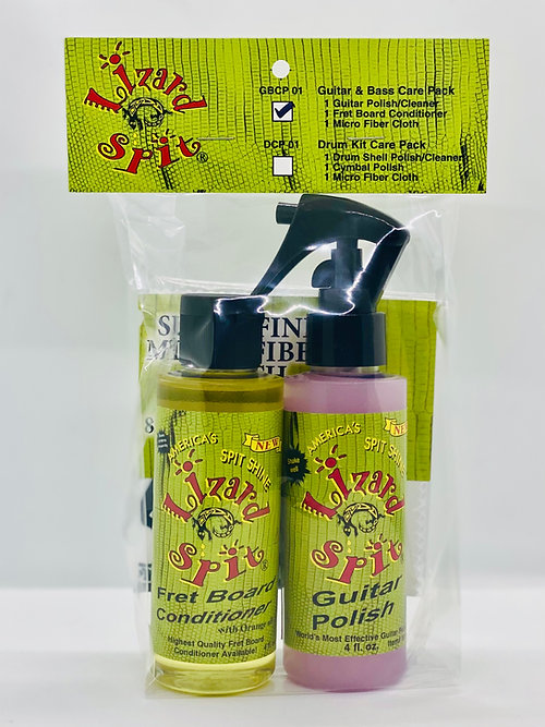 Lizard Spit Guitar & Bass Care Pack with Cloth