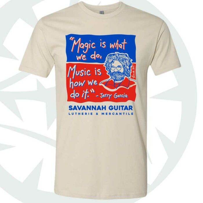 panhandle slim t shirt with jerry garcia quote